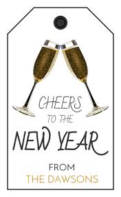 Add These Free Printable Tags To Your New Year S Hostess Gifts Presents And More Cardstock Gift Tags Gift Tags Gift Tags Printable