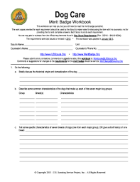 Explain how to treat wounds. Dog Care Merit Badge Pamphlet Pdf Fill Online Printable Fillable Blank Pdffiller