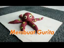 Kerajinan Plastisin Membuat Gurita Dinzi Craft Youtube