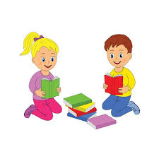 A free boy reading a book clip art image for teachers, classroom projects, blogs, print, scrapbooking and more. Girl And Boy Read The Book Clipart Image