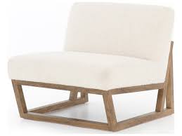 Four Hands Kensington Leonie White Fabric Accent Chair