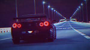 It's the car's electric aesthetic that grabs our attention, mainly the r34's formula silver . Skyline Gtr R34 G O O D V I B E S Outrun