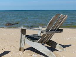 Wooden Beach Chair Lake Michigan Wooden Beach Chairs Adirondack Chair Beach Retreat