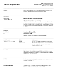 Plantilla curriculum vitae gratis ejemplo cv hacer un curriculum. Crear Un Curriculum Vitae Online En 5 Minutos