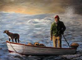 This is a scan of the photo of the painting so the resolution is not the best. Old Man Of The Sea Painting At Paintingvalley Com Explore Collection Of Old Man Of The Sea Painting