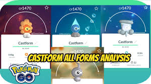 castform all forms analysis pokemon go