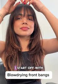 How to Blow Dry Front Pieces Inwards with Round Brush