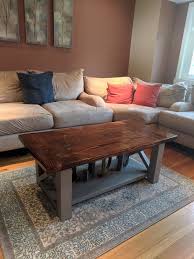 Chunky Farmhouse Coffee Table In 2020 Furniture Plans Coffee Table Diy Furniture Easy Coffee Table Plans