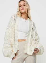 Abner Cable Cardigan M | L | Cream | Womens | Princess Polly