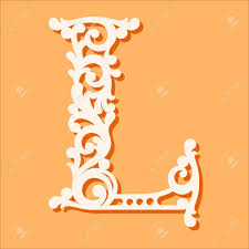 The last page of the printable has cards that you can cut. Laser Cut Template Initial Monogram Letters Fancy Floral Alphabet Royalty Free Cliparts Vectors And Stock Illustration Image 109901415