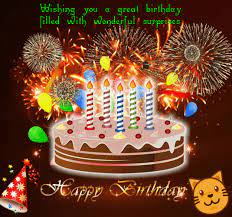 Wishing you a happy 1st birthday! Animated Birthday Gif Pictures Animations 100 Free