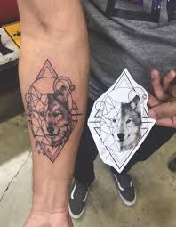 36 Trendy Tattoo Arm Band Geometric Geometric Wolf Tattoo Wolf Tattoo Design Wolf Tattoos