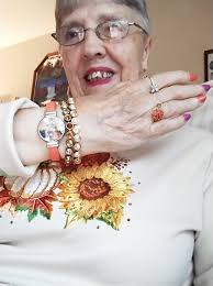 Wearing new quacker outfit to church