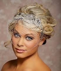 Wedding hairstyles with tiara and veil. Wedding Birdcage Veils Birdcage Bridal Veil Side Tiara Bridal Veil Wedding Hair Tiara Rhinestone Tiara Vintage Bridal Hair Acesssories Weddings Hair Accessories Valresa Com