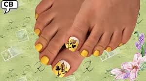 Uñas decoradas delos pies faciles y bonitas. Unas De Pies Decoradas Facil Y Bonitas En Degrade Youtube