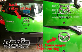 Tempat jasa pasang detailing coating. Stiker Kap Doff Mobil Mazda 2 Wrapping Stiker Stiker Kap Mobil Stiker Bamber Mobil Mazda 2 Radja Sticker