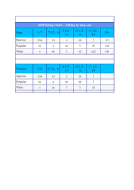 22 Bright Aso Sizing Chart