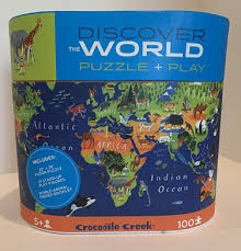 Crocodile creek dinosaur jigsaw floor puzzle (36 pie. Crocodile Creek Discover The World Puzzle Play By David Dean Designs Shop Online For Toys In The United Arab Emirates