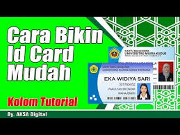 Cara membuat kartu pelajar sd. Tutorial Membuat Id Card Kartu Pelajar Mudah Rapi Part 1 Youtube