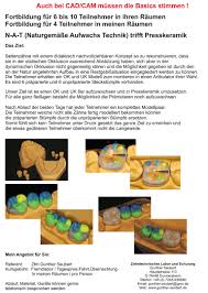 Comme convenu lors de notre conversation téléphonique, vous trouverez joint. Zahntechnisches Labor Und Schulung Kursablauf