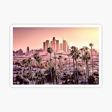 In 2014 the dallas skyline was voted the best skyline in the world, and for good reason: Los Angeles City Stickers Redbubble