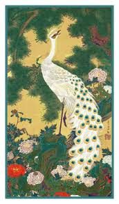 Proud as a peacock cross stitch pattern birds. Asian Ito Jakuchu White Peacock On Pine Tree Counted Cross Stitch Pattern 769572912332 Ebay