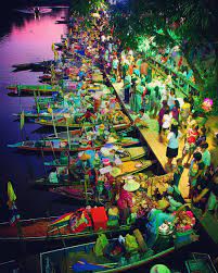 A Floating Food Hawker Market In Southern Thailand Probably More Interesting Than The Bangkok Floating Market A Thailand Travel Summer Travel Travel Instagram