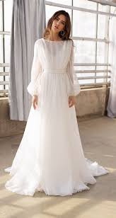 Boho Wedding Gown Long Sleeves Wedding Dress Organza Bridal Etsy In 2020 Organza Bridal Wedding Dress Long Sleeve Wedding Dress Organza