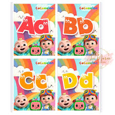 Letters a, b, c, d. Le Marae Shop Cocomelon Flashcards Sets Alphabets 26 Facebook