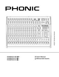 Phonic 260 plus / phonic roadgear 260 plus 8 channel powered roadgear 260 … Phonic Powerpod 1860 Plus Powerpod K12 Plus User S Manual Manualzz