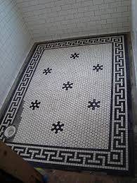 And here's another tip worthy of stealing. Black And White Hex Tile Bathroom Novocom Top