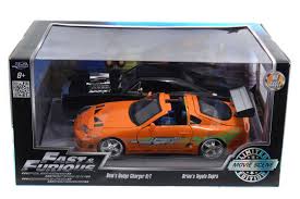 jada 1 24 scale fast furious brians toyota supra doms dodge charger 2 car set diecast model 97503 limited edition