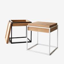 Black And White Side Table Cube Black Side Table In 2020 Black Side Table White Side Tables Cube Furniture