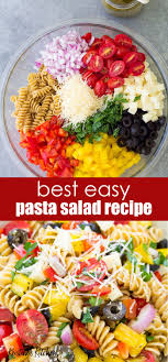Italian Pasta Salad Recipe Easy Pasta Salad Recipe Italian Pasta Salad Recipe Vegetarian Salad Recipes
