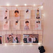 Rose Gold Wire Wall Grid Kpop Panel Metal Moodboard Free Etsy Army Room Decor Diy Room Decor For Teens Room Inspiration Bedroom