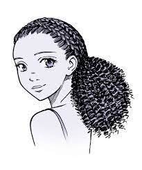 Below is a picture of a generic girl manga character with her hair drawn using the c shape. 10 Amazing Drawing Hairstyles For Characters Ideas Ponytail Drawing Manga Hair Curly Hair Drawing