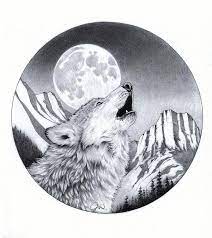 Wolf By Jamie Warkentin Wolf And Moon Tattoo Wolf Drawing Wolf Tattoo Design