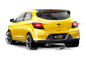 Chevrolet Onix Track Day Concept Sketch Render Car Design Sketch Concept Cars Mini Cars