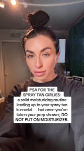 Can I Moisturize My Face Before Spray Tan