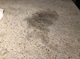 Yes, technically granite can stain, but it's not very common. I Left Some Wet Rags On My Granite Countertops This Stain Appeared