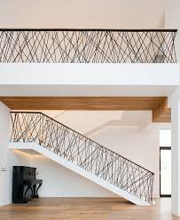 Pedestal Staircase Railing Decorative Steel Black Coated Stair Railing Design Modern Stair Railing Contemporary Stairs