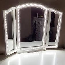Led Spiegelleuchte Led Eitelkeits Licht Streifen 4m 13ft 6000k Tageslicht Dimmbar Fur Schminkspiegel Diy Vanity Mirror Mirror With Lights Makeup Vanity Mirror