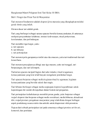Contohnya tari kecak (bali), tari pakarena (sulawesi), tari mandalika (nusa tenggara materi matematika kelas 10 bab 4 trigonometri. Doc Rangkuman Materi Pelajaran Seni Tari Kelas 10 Sma Alex Hasibuan Academia Edu