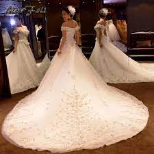 Marfoli Luxury High End Wedding Dresses 2017 With Beads And Lace A Line Custom Size Bridal Gown Ve Wedding Dress Fabrics Bridal Gowns Mermaid Ivory Bridal Gown