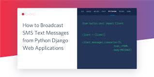 182 likes · 41 talking about this. Broadcasting Sms Text Messages From Python 3 Django Web Applications Twilio