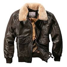 Avirex Fly Air Force Flight Jacket Fur Collar Genuine Lea Https Www Amazon Com Dp B01c5kzgfg Ref C Fur Leather Jacket Leather Jacket Men Mens Pilot Jacket