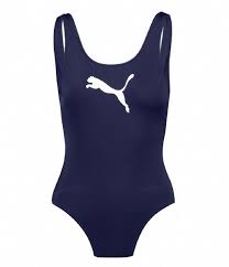 Puma women's swimsuit plunge into the water and make a splashing statement. Puma Swimsuits Swimsuit Navy 001 The Little Green Bag