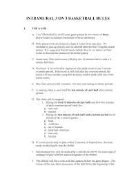 A player who is fouled is awarded the ball out of bounds unless the foul occurred during the act of shooting, in which case the player who is fouled is awarded 2 free throws. Intramural 3 On 3 Basketball Rules Manualzz