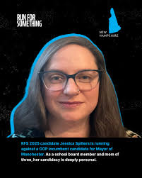 Spillers4mayor is no stranger to being the underdog — and she's never let  that stop her. As a mom of three and a social worker, her decision to run  for Manchester Mayor