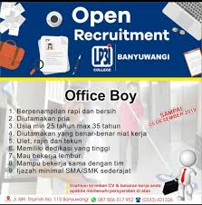 Lowongan kerja di bogor terbaru hari ini. Lowongan Kerja Officeboy Februari 2021 Lowongankerja15 Net
